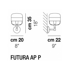 Vistosi Futura Lampada da Parete
