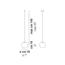 Vistosi Oto SP 18 Lampada a Sospensione