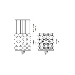 Vistosi Oto SP Cube Lampada a Sospensione