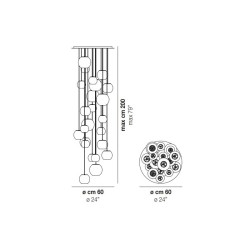 Vistosi Oto SP R60 Lampada a Sospensione