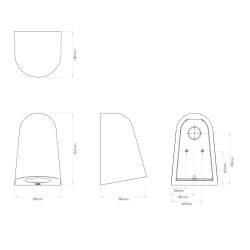 Astro Lighting Mast Light Lampada da Parete per Esterno