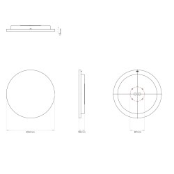 Astro Lighting Eclipse Round 300 Lampada da Parete per Esterno