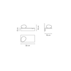 Vibia Suite 6040 Diffusore di Vetro Lampada da Parete