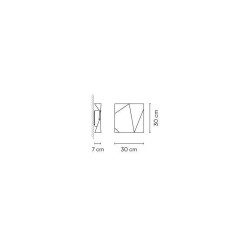 Vibia Origami Lampada da Parete per Esterno
