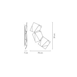 Vibia Origami 4506 Lampada da Parete per Esterno