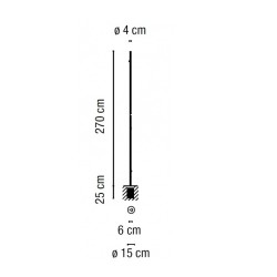 Vibia Bamboo 4805 Lampada da Terra per Esterno