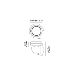 Lodes Nautilus Champagne Lampada da Parete Offerta