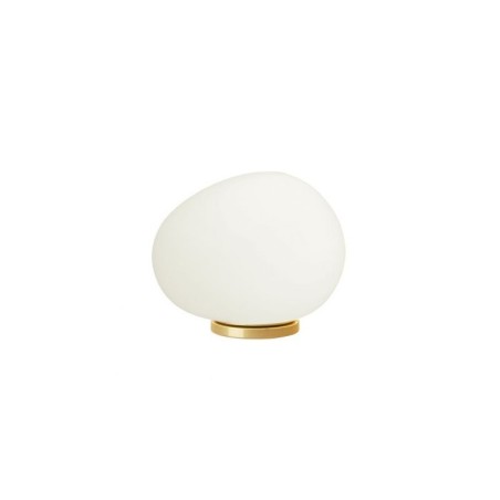Foscarini Gregg Lampada da Tavolo Piccola Oro/Bianco con Dimmer