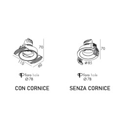 Rossini Illuminazione Kompo Faretto LED Tondo 7W