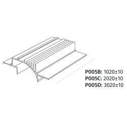 Belfiore P005 Profilo da Incasso Senza Parte Elettrica