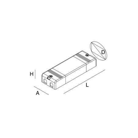 Novalux Alimentatore 24Vdc per Strip LED-150W