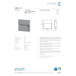 Goccia Illuminazione Stamp Segnapasso per Esterno