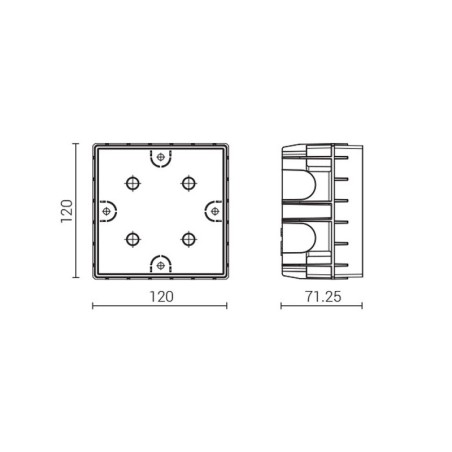 Goccia Illuminazione Stamp 5321 e Stamp Vetro Controcassa