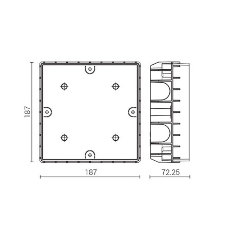 Goccia Illuminazione Stamp 5323 Controcassa