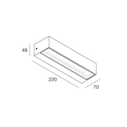 Novalux Tile Lampada da Parete per Esterno