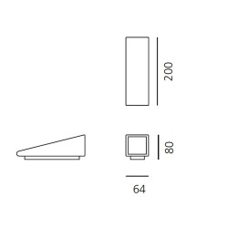 Artemide Cuneo Lampada da Parete/Terra per Esterno