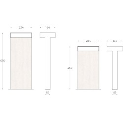 Ca'Belli 4U Teta Lampada da Terra per Esterno