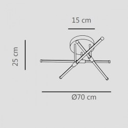 Sikrea Elia PLP Lampada da Soffitto