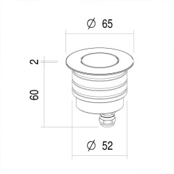 LLD Light Altea Maxi R Faretto da Incasso per Esterno