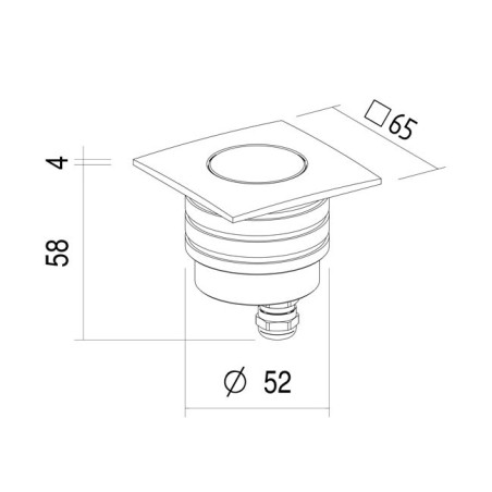 LLD Light Altea Maxi S Faretto da Incasso per Esterno