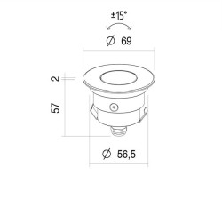 LLD Light Altea Maxi Adjust Faretto da Incasso per Esterno