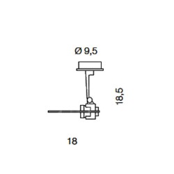 Lucitalia Krisma H B Faretto da Interno Grigio Offerta