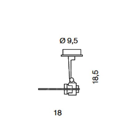 Lucitalia Krisma H B Faretto da Interno Grigio Offerta