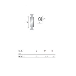 Oty Light MicroBox 7/2 Bianco Lampada da Parete Offerta