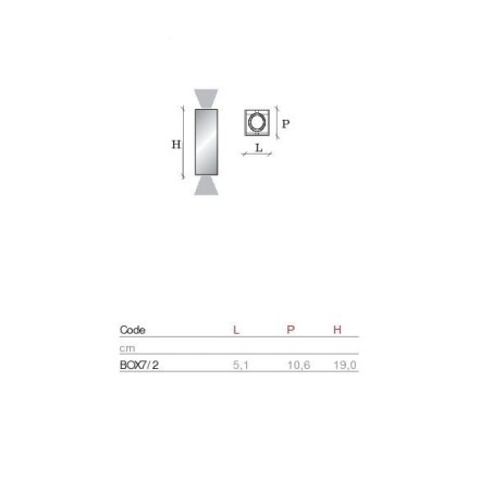 Oty Light MicroBox 7/2 Bianco Lampada da Parete Offerta