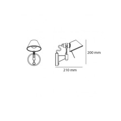 Artemide Tolomeo Micro Faretto  Lampada da Parete