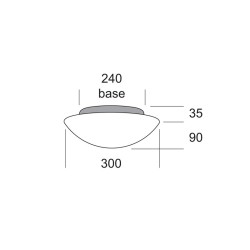 Krea Design Astra 300 LED-3000K-Blu Lampada da Soffitto Offerta