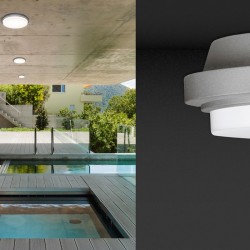 Goccia Illuminazione Lunette Lampada da Parete/Soffitto per Esterno