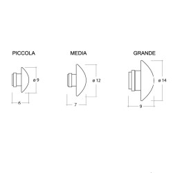 Fontana Arte Sillaba Lampada da Parete