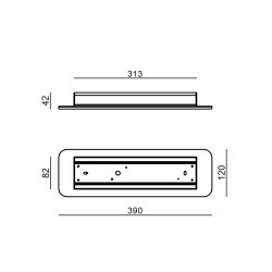Linea Light Gemini Lampada da Parete