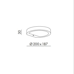 Rossini Illuminazione NAP Lampada da Parete Solare