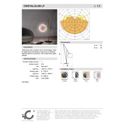 Icone Luce Cristalglob Lampada da Tavolo