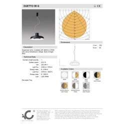 Icone Luce Duetto Lampada a Sospensione