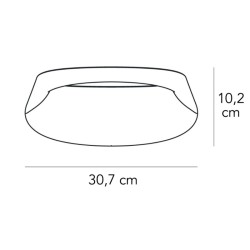 Fontana Arte Bonnet Lampada da Parete Alluminio LED Offerta