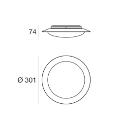 copy of Linea Light Crew_1 ø 30 Lampada da Soffitto