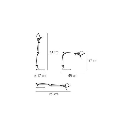Artemide Tolomeo Micro Bianco Lampada da Tavolo Offerta