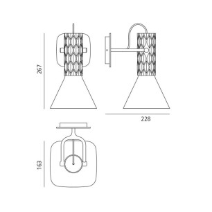 Artemide Fiamma Lampada da Parete Grigio Offerta