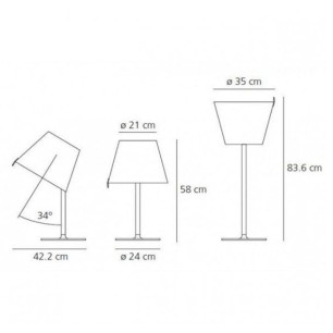 Artemide Melampo Bronzo Lampada da Tavolo Offerta