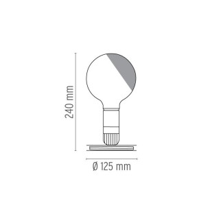 Flos Lampadina Lampada da Tavolo Nera Offerta