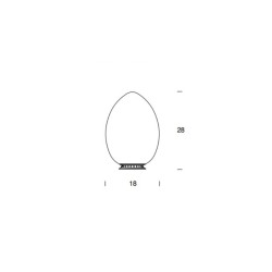 Fontana Arte Uovo Ricaricabile Lampada da Tavolo Offerta