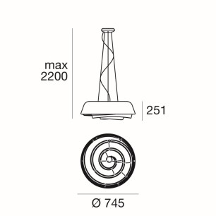 Rose Suspension Lamp_B_Esclusa_Lampadina/e_NON_inclusa/e_Not_Included