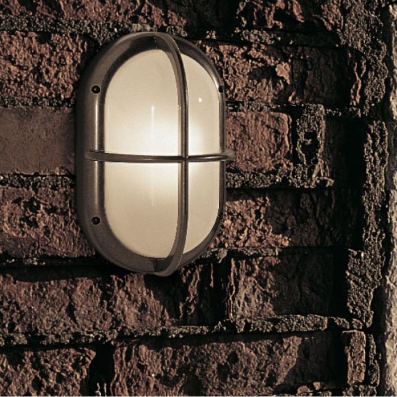 Goccia Illuminazione Kasko Ovale con Griglia Lampada da Parete per Esterno Goccia Illuminazione Kasko Ovale con Griglia Lampada da Parete per Esterno
