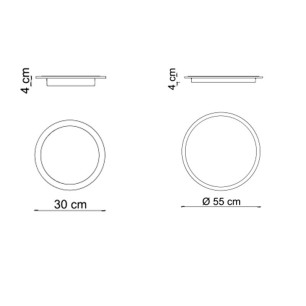 Sikrea Keope Lampada da Parete/Soffitto