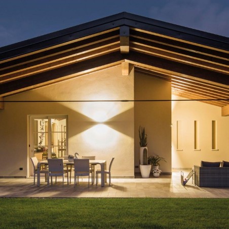Goccia Illuminazione Wash 22 Opale 1 Apertura Lampada da Parete per Esterno