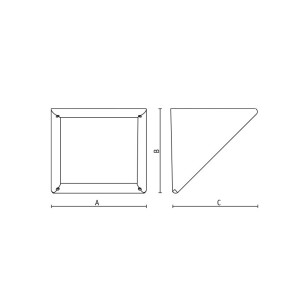 Goccia Illuminazione Triangolo Lampada da Parete per Esterno
