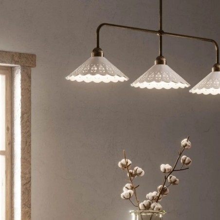 Il Fanale Fior di Pizzo 3 Luci Lampada a Sospensione